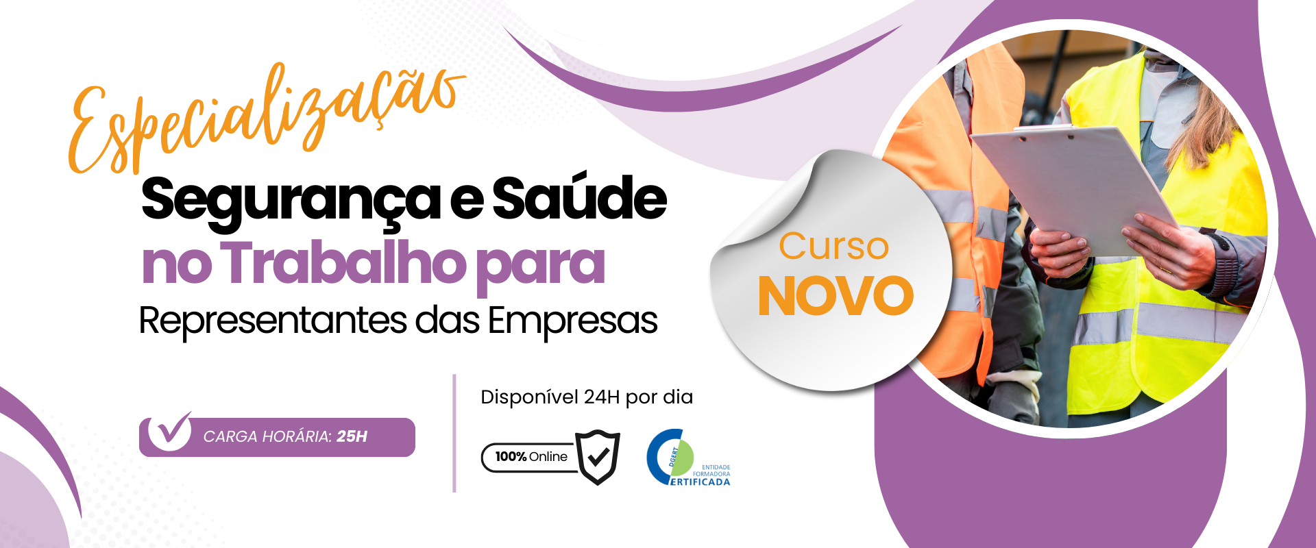 Banner Curso Segurança e Saúde no Trabalho